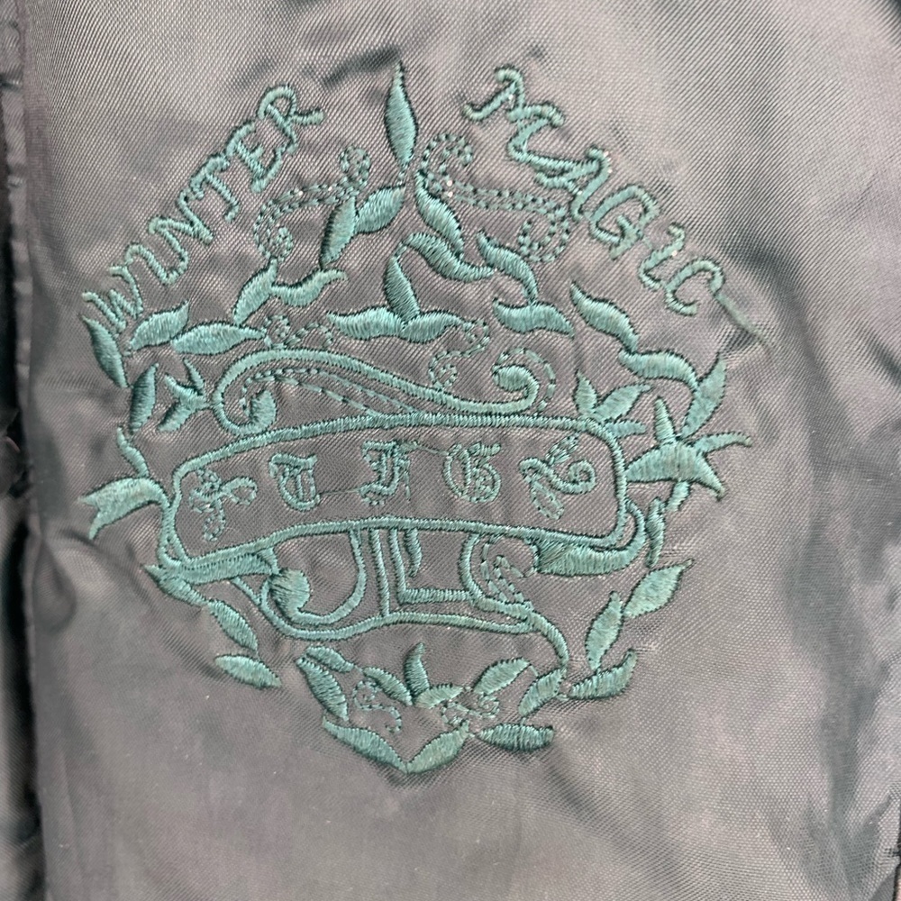 Vintage 90s Triple Fat Goose Down Coat Winter Jacket Parka Size large green - Picture 8 of 16